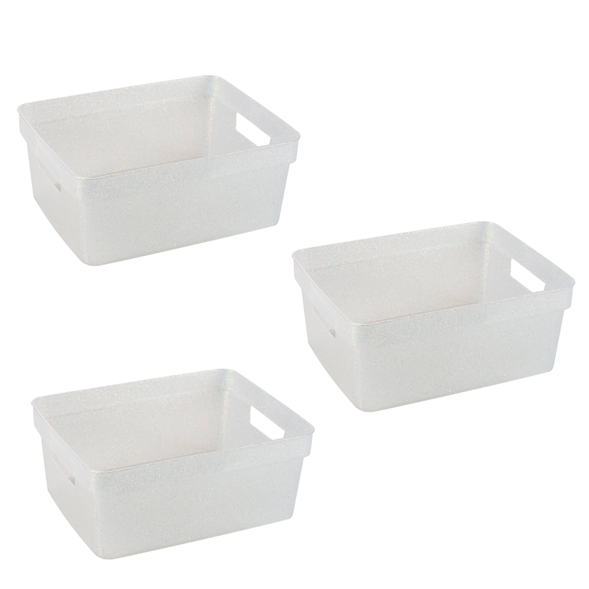 Simplify Small Glitter Totes, 3ct.